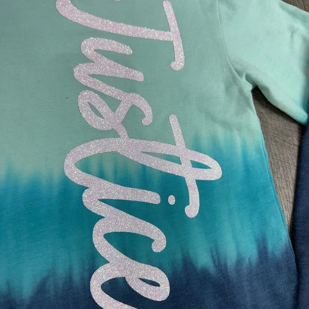 Justice Girls‎ Teal Ombre Hoodie